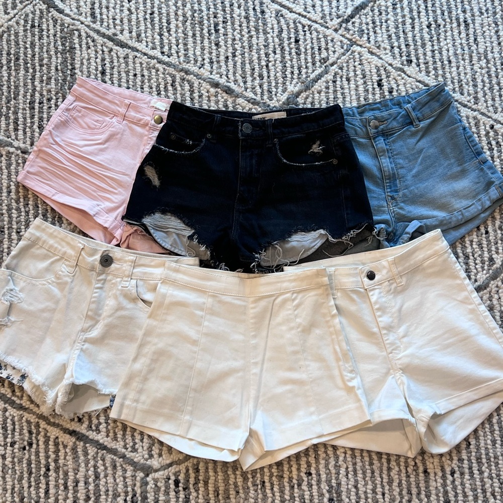 Stylish Women's Shorts Collection - Pink, Black, Blue, White